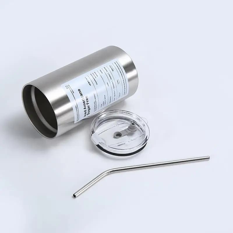 600ml Portable Thermos Stainless Steel 304 Stainless Steel Coffee Cup Loss-proof thermal water bottle with insulated bottle Bicchieri