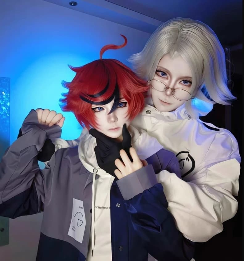 The Hundred Line -Letter Defense Academy- Sumino Takumi Costume Cosplay Felpa con cappuccio giacca pantaloni uniforme Halloween uomo donna abito casual