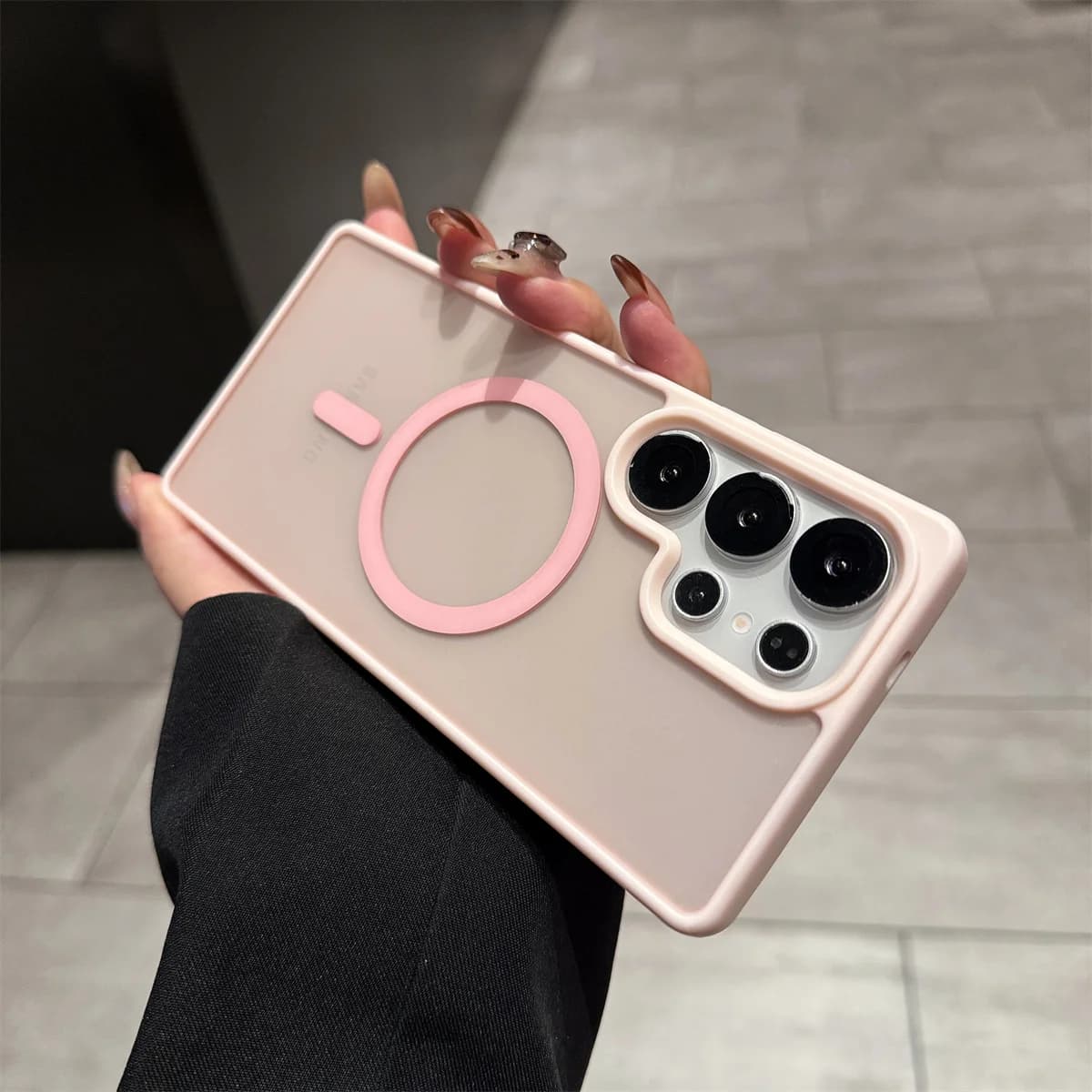 Phone Cover Opaca Translucent for Samsung S26 Ultra S25 Edge S24 FE S23 S22 Plus Compatible with Magsafe Wireless Magnetic Charging