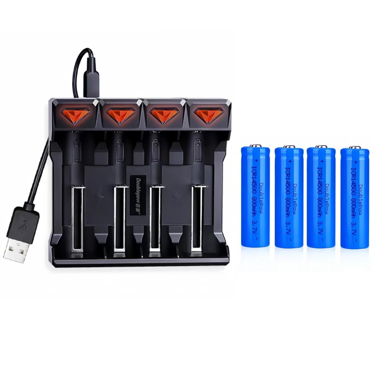 4 pz/lotto 14500 batteria 3.7 V 800 mAh AA batteria ricaricabile agli ioni di litio adatta per batteria spazzolino elettrico giocattolo