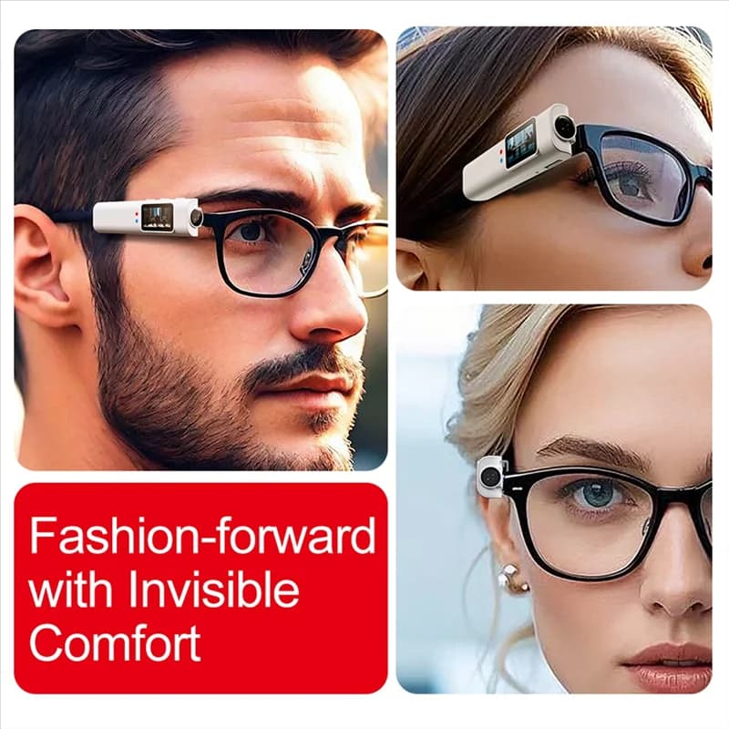 A32T-FPV Glasses Camera 2.7K Wearable camera Wifi Camera 110 ° Action camera with APP control with wide-angle lens