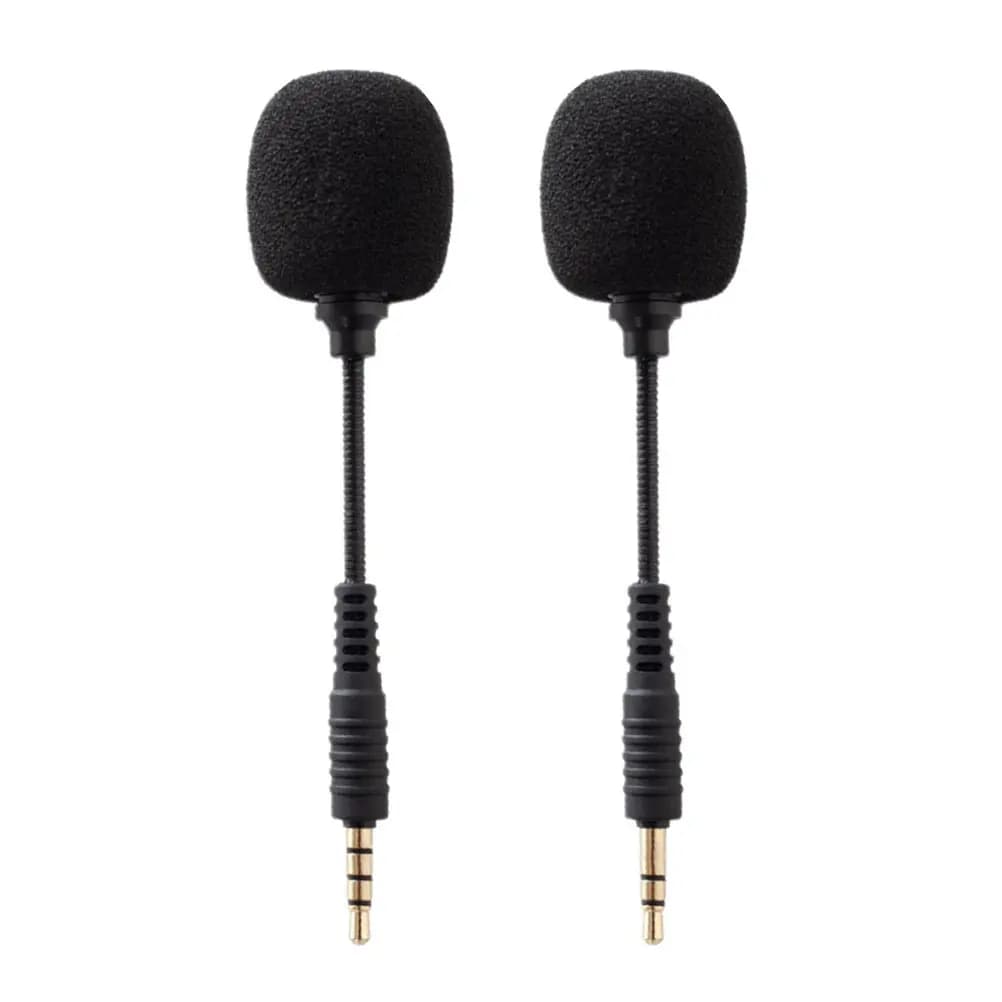 2Pcs Condenser Microphone Bendable Mini Phone Mic for Video Recording Streaming Gaming Computer Tablet Mobile Phone Microphone