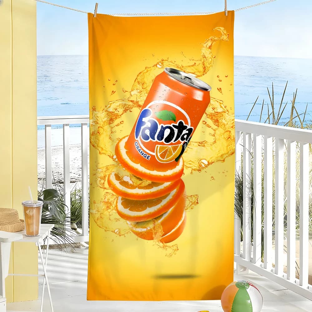 Asciugamano alla Moda Morbido e Fresco, Regalo per Viaggi, Palestra, Doccia, Campeggio, Asciugatura Rapida, Sport, Asciugamani da Spiaggia Grandi F-Fanta-S Drink