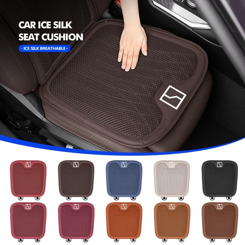 Universal Car Ice Silk Seat Cushion Breathable Auto Chair Pad Cover For Zeekr 001 009 2022 2023 2024 X EV 2021-2023 Krypton