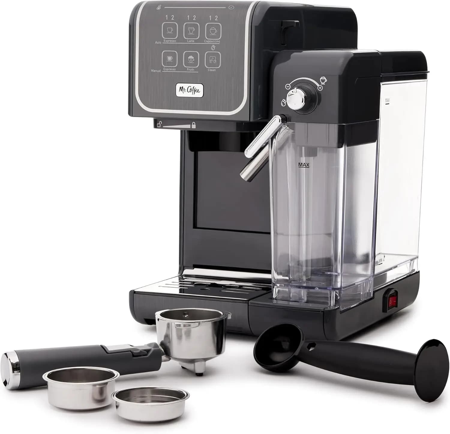 Macchina per Espresso One-Touch con Pompa da 19 Bar e Montalatte per Latte e Cappuccino