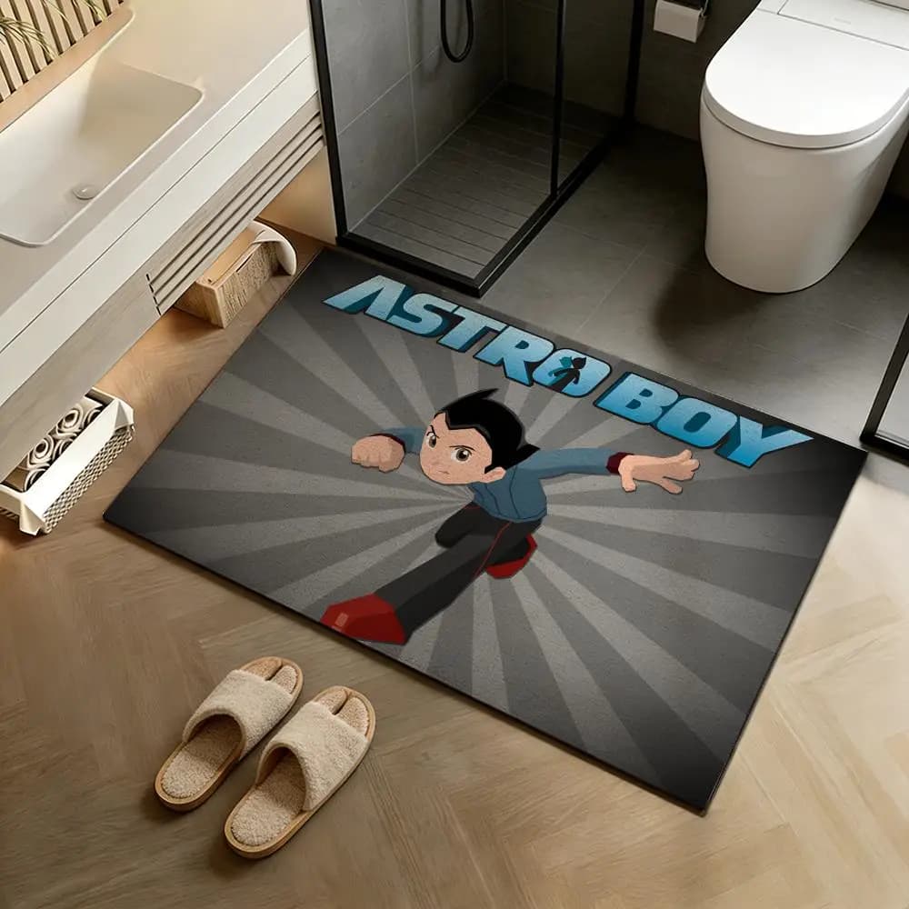 Tappetino da Bagno in Diatomite, Tappetino Assorbente Antiscivolo ad Asciugatura Rapida, Lavabile per Casa A-Astro Boy