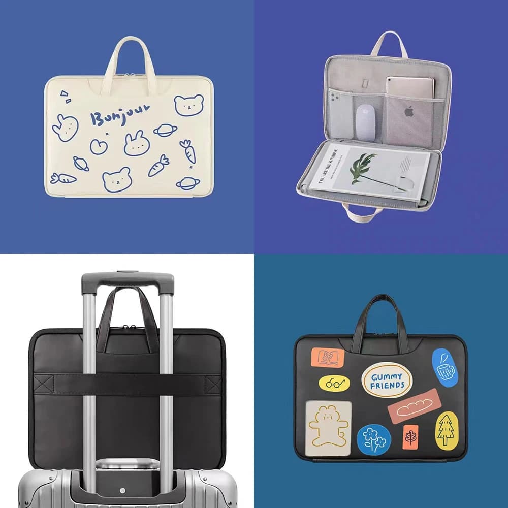 Borsa per Laptop 13.3 15.6 15 pollici custodia per Notebook antiurto impermeabile per Macbook Air Pro 13 15 Dell Xiaomi Huawei borsa valigetta