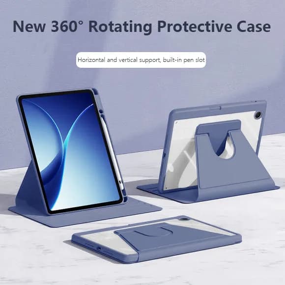 Per OnePlus Pad Go 2 12.1 2025, Pad 3 2 Pro 13.2, 2 Pro 12.1 Lite 11, Pad 11.61, Go 11.35 " con slot per penna, rotazione a 360° ° Custodia Rotante in Acrilico