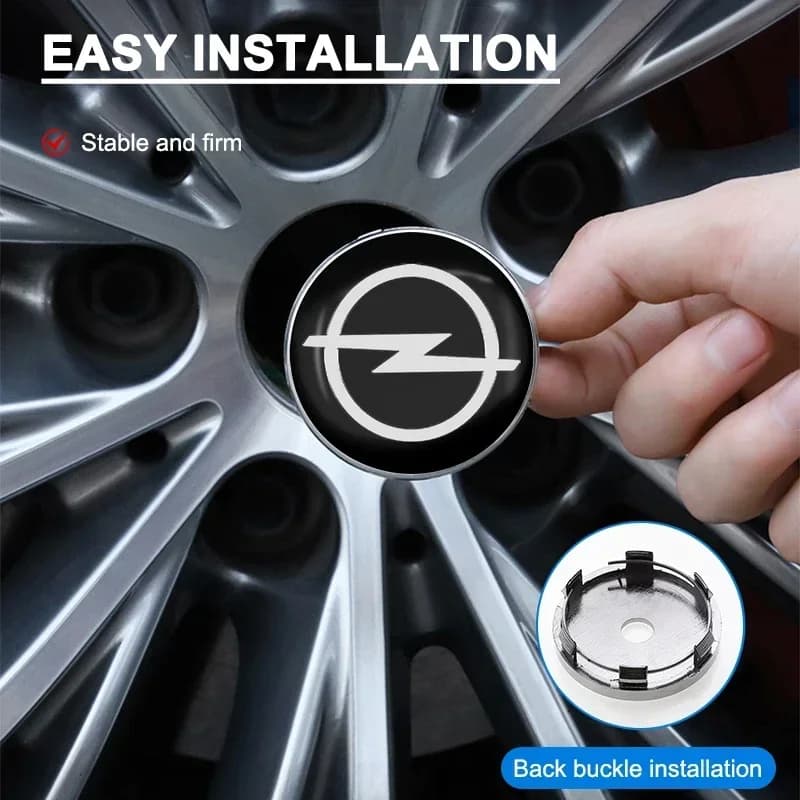 4 pieces 60mm Central Wheel Cover Car Wall decal Enamel for Opel Corsa Astra Insignia Vectra Zafira Meriva Mokka Grandland