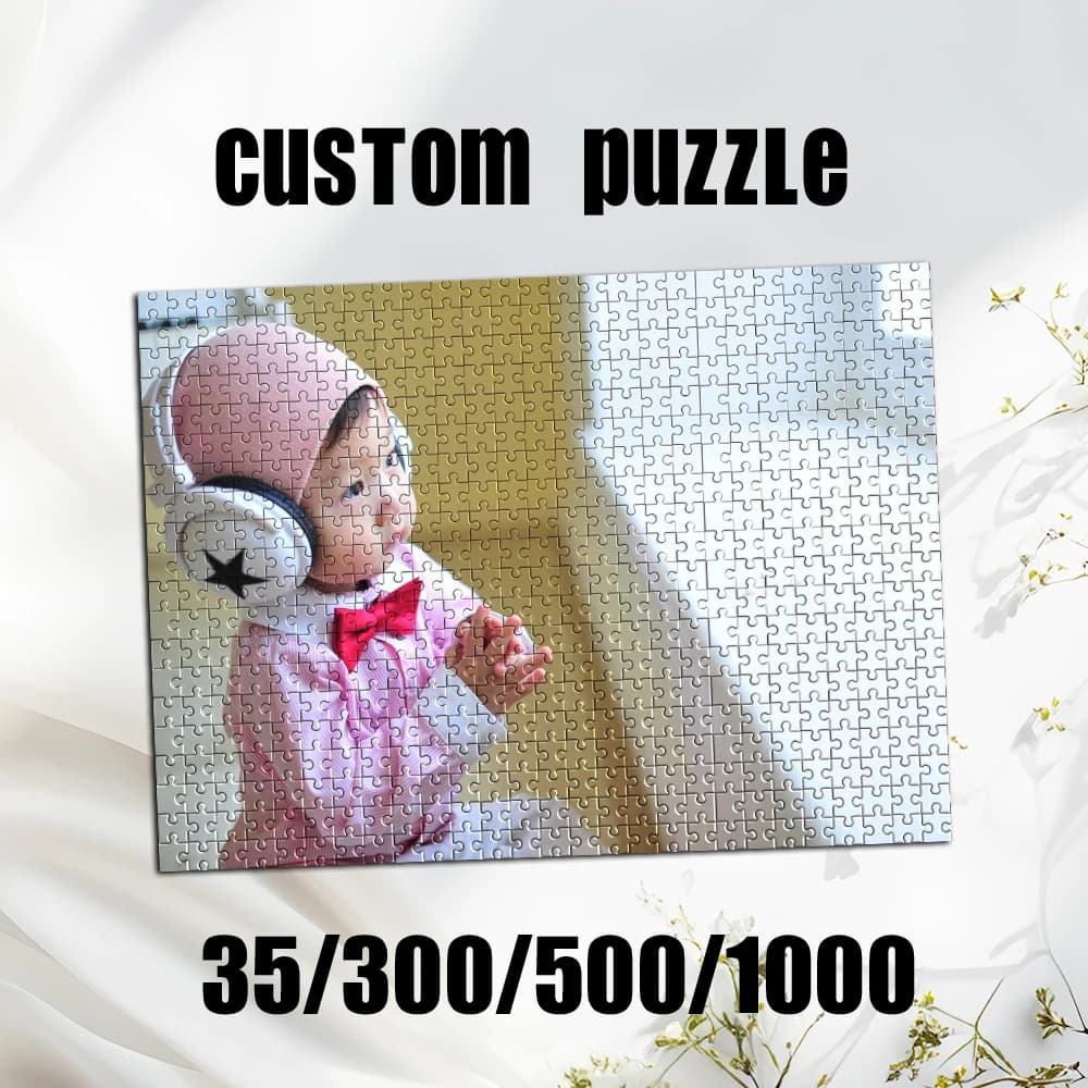 Puzzle personalizzato con foto da 35/300/500/1000 pezzi, puzzle educativo personalizzabile con ritratto fotografico