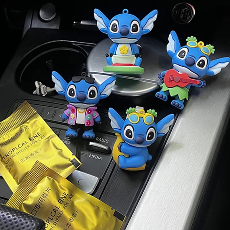 Disney Souls Lilo & Stitch Car Air Exit Perfume Cartoon Stitch Pattern Toys Ornaments Auto Deodorant Decor Accessories