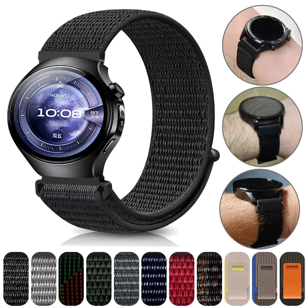 20mm 22mm cinturino in nylon per HUAWEI WATCH 5 4pro 46mm Runner Ultimate Sport Sostituisci cinturino per HUAWEI WATCH GT 5 Pro GT4 GT5 braccialetto