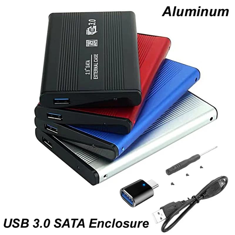 Custodia per HDD SATA da 2.5 pollici a Sata USB 3.0 SSD HD Hard Drive Disk custodia esterna per custodia USB 3.0 cavo TYPEC Plug Notebook