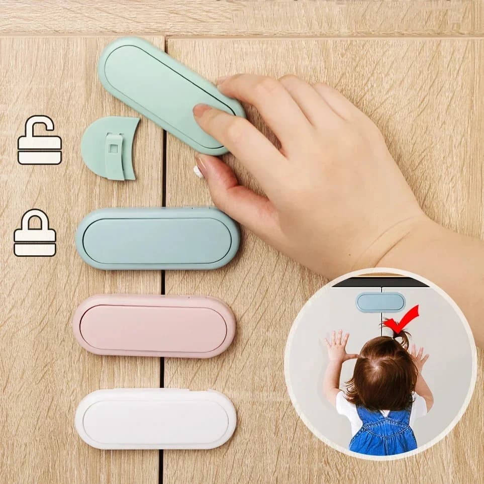 5 pezzi per bambini cassetto chiusura di sicurezza porta dell'armadio protezione bambino anti pizzico mano serratura invisibile porta oposta serratura armadio