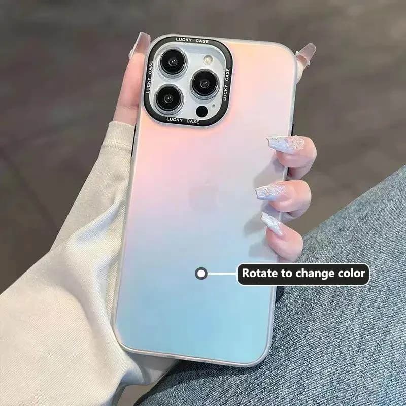 Custodia per telefono con gradiente di colore per Apple iPhone 17 Pro Max 16 15 14 13 12 11 Plus XS - Custodia protettiva antiurto in silicone