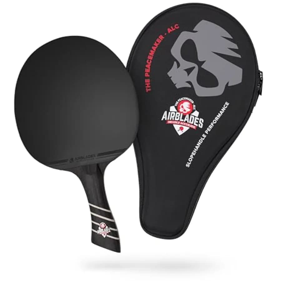The Peace Maker ALC - Racchetta Professionale da Ping Pong - Racchetta da Tennis da Tavolo in Fibra di Carbonio per Massimo Spin e Controllo