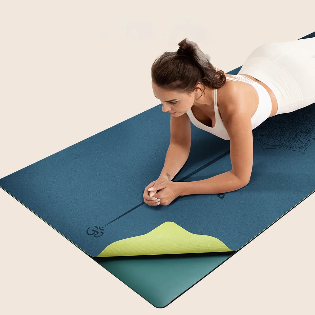 Upper Materials Inflatable wear-resistant yoga mat for fitness Eco non-slip PU 11