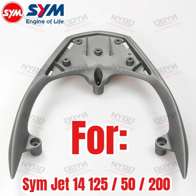 Portapacchi Posteriore e Spoiler per Moto, Sistema di Stoccaggio Bagagli per un'Esperienza di Guida Migliorata, Compatibile con Sym Jet 14 125 / 50 / 200