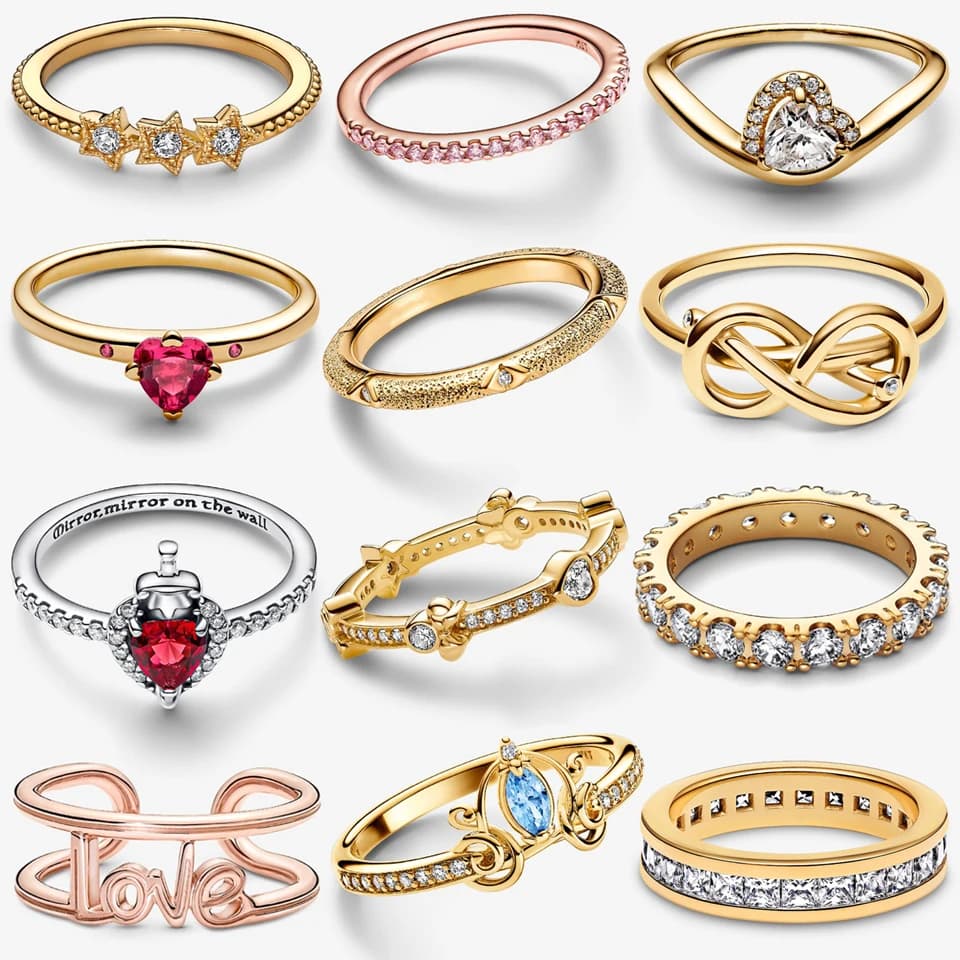 Nuovo Anello 2026 in Argento 925 con Freccia d'Amore Scintillante, Cuore Doppio Eterno, Fiocco a Rosa e Perla Circolare, Gioiello Squisito Fai-da-te, Regalo Perfetto