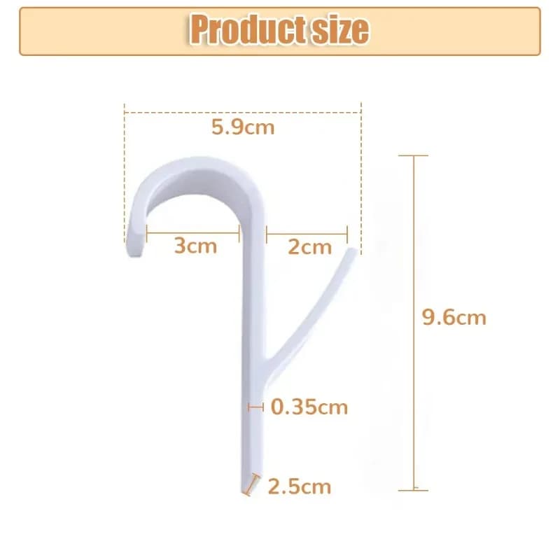 10pcs Hanger for Heated Towel Radiator Rail Bath Hook Holder Clothes Hanger Bathroom Drying Towel Scarf Rack