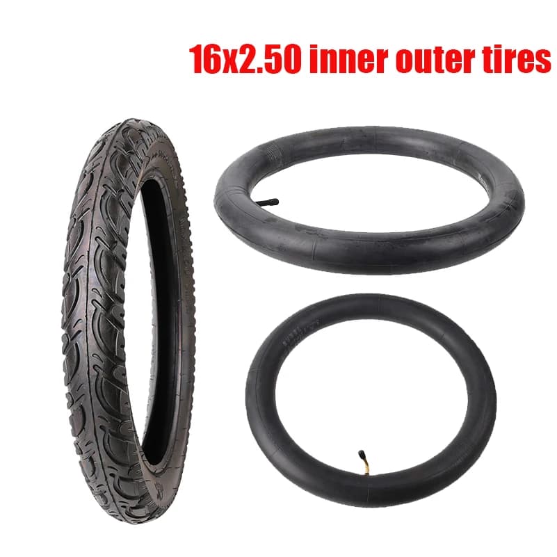 6x2.50 16 Inch Outer Tyre And Inner Tube For Inmotion V10 V10F Unicycle Bike Foldable Bicycle Electric Scooter Tire Part
