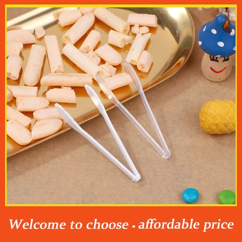 10 Pezzi Pinzette per Alimenti, Mini Clip per Torte e Dessert, Pinze per Pane, Modellini di Utensili da Cucina, Giocattoli