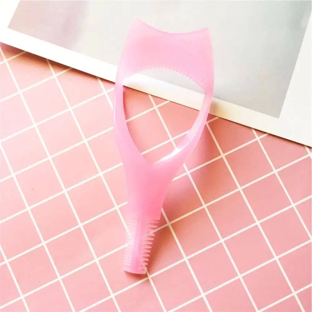 Protezione per Mascara 3 in 1 in Plastica, Accessori Cosmetici, Strumenti per Ciglia, Pettine per Mascara Anti-Indurimento, Cosmetico