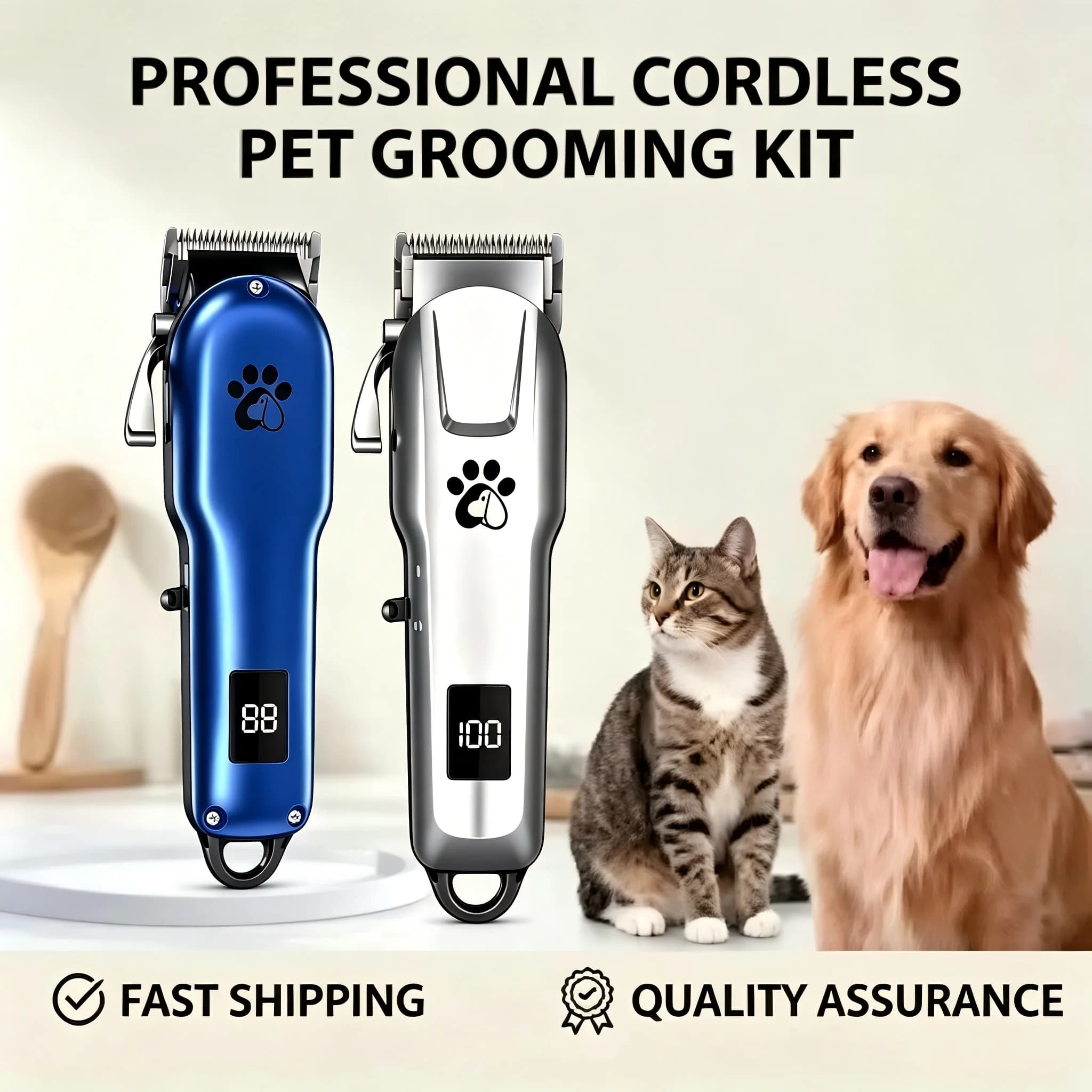 Tosatrice Elettrica Professionale per Animali Domestici di Grandi Dimensioni, Tosatrice ad Alta Potenza per Cani, Strumento Speciale per la Tosatura del Pelo per Negozi di Animali
