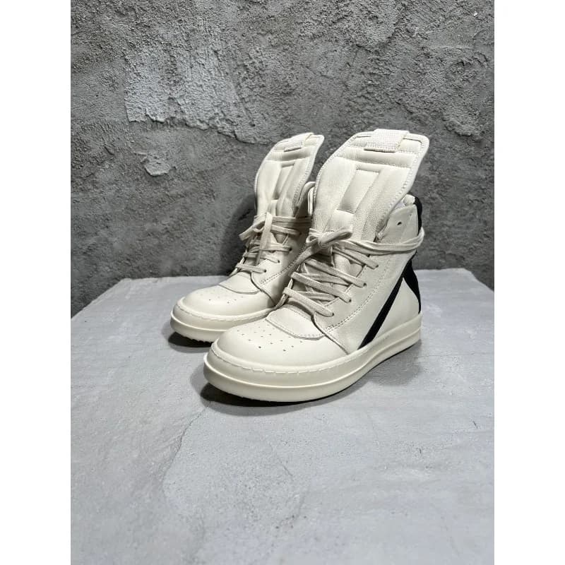 2026 Luxury Remade Design Classic Inverted Triangle Shoes Top Quality 1:1 Sheepskin Real Leather Men Sneakers Shoes