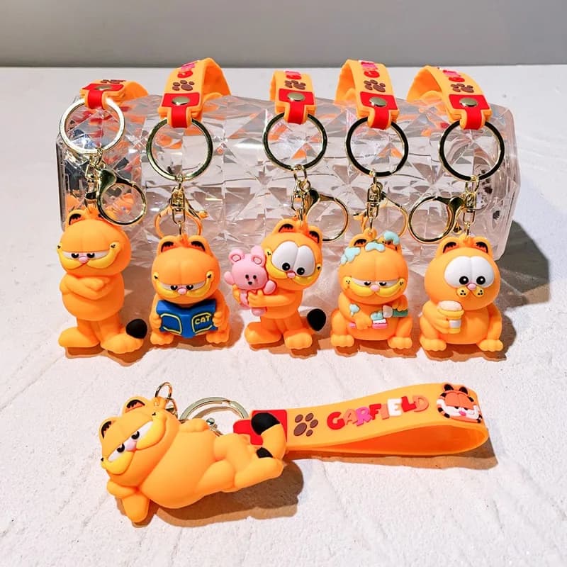 New Garfield Shaped Keyring, Bag Pendant, Car Decoration, Small Gift for Women and Girls