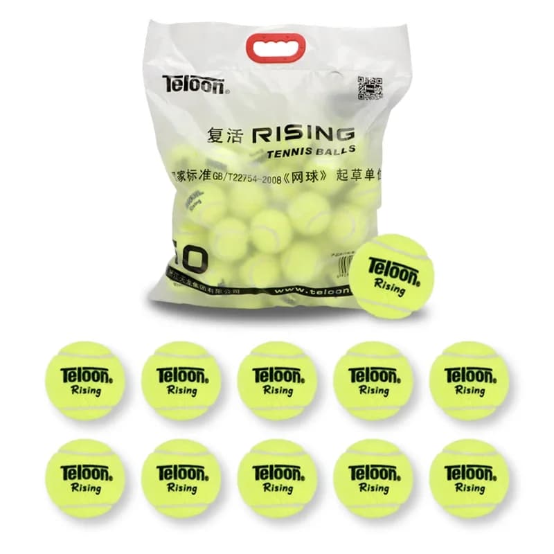 10Pcs palline da Tennis Teloon in aumento buon rimbalzo per giocatore avanzato competizione amatoriale pratica allenamento palla da Tennis in lana