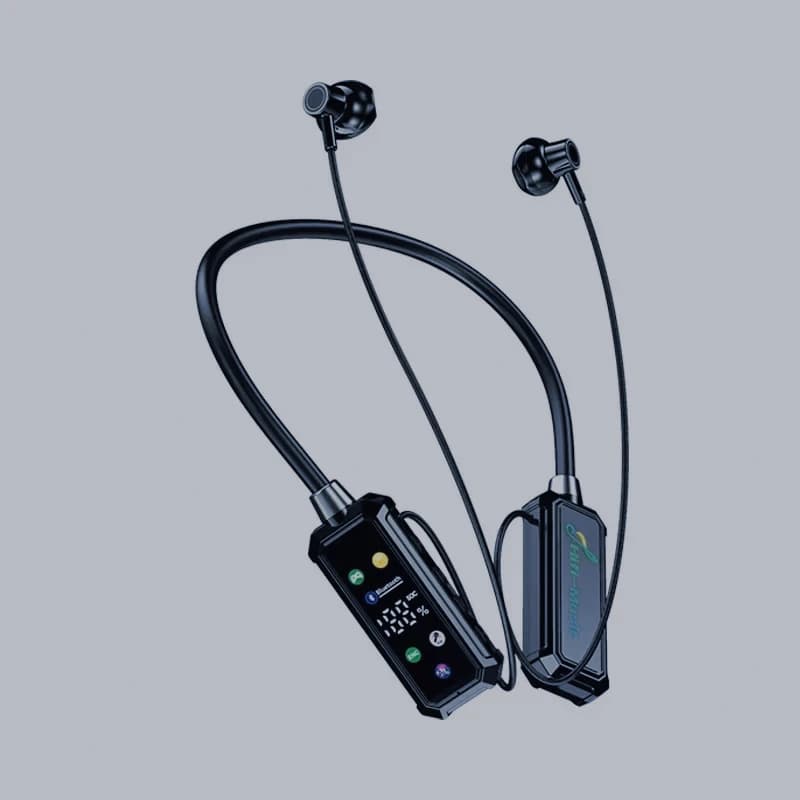 Auricolari con Schermo a Colori e Display Digitale, Wireless Bluetooth con Batteria a Lunga Durata, Supporto per Karaoke e Canto