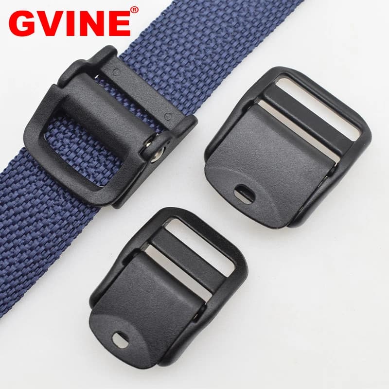 10pcs Flip-top Rectangle Press Buckle 20/25/38mm Webbing Non Slip Buckle for Luggage Bag Backpack Strap Slider Fastener