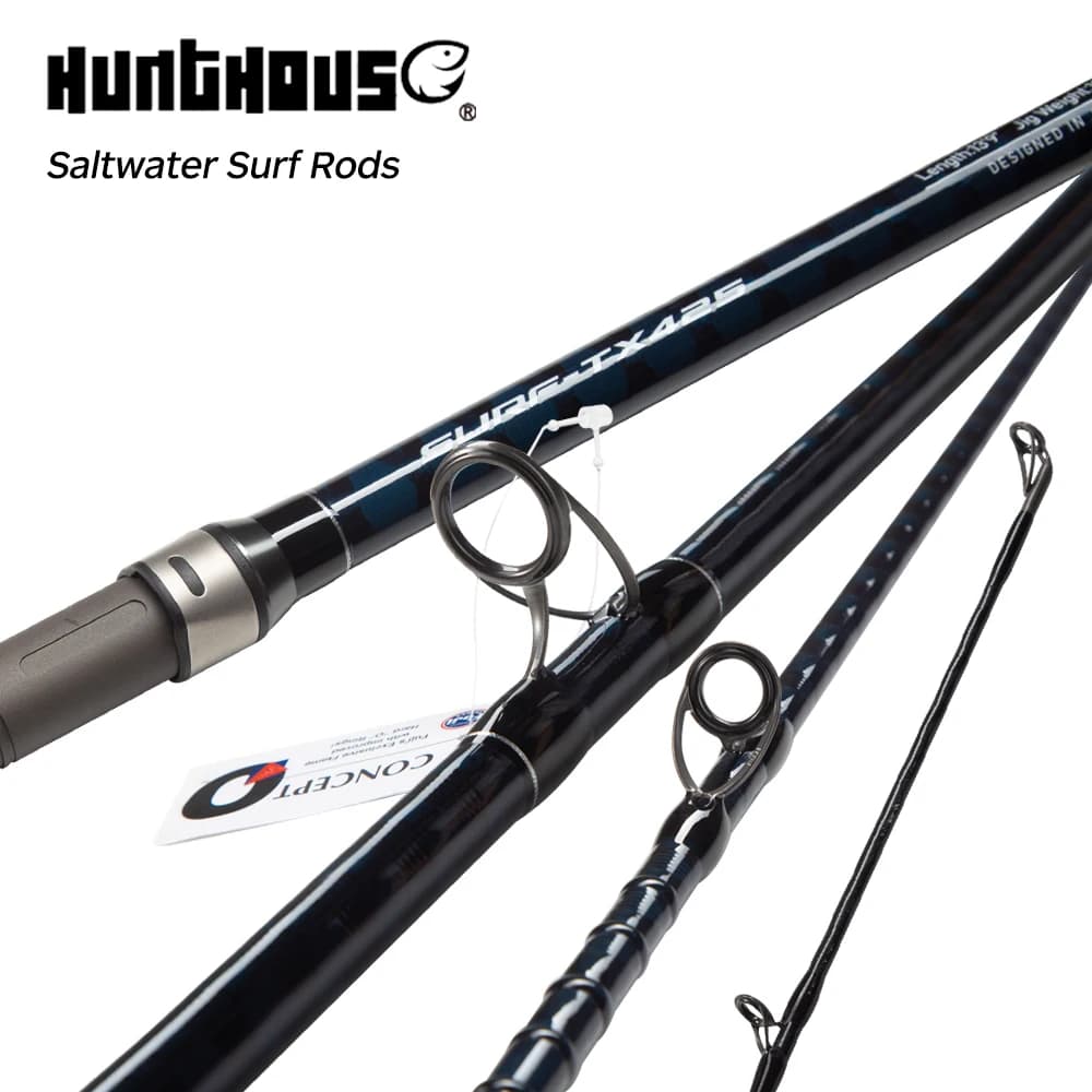 Hunthouse Surf Gazer Fishing rod spinning 40T Long Cast Surfcasting Beach Fuji Carbon fiber guide 4.05m 4.25m 3 sections Fish