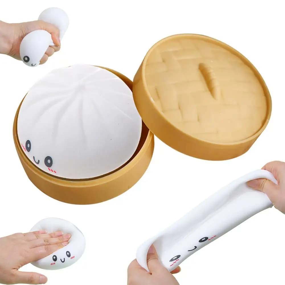 Gnocco Palline Antistress Agitarsi Giocattolo Sensoriale Simulazione Cibo con Piccolo Vapore Spremere Palla di Pasta Alleviare Lo Stress Giocattolo A Mano 1 pz 2026