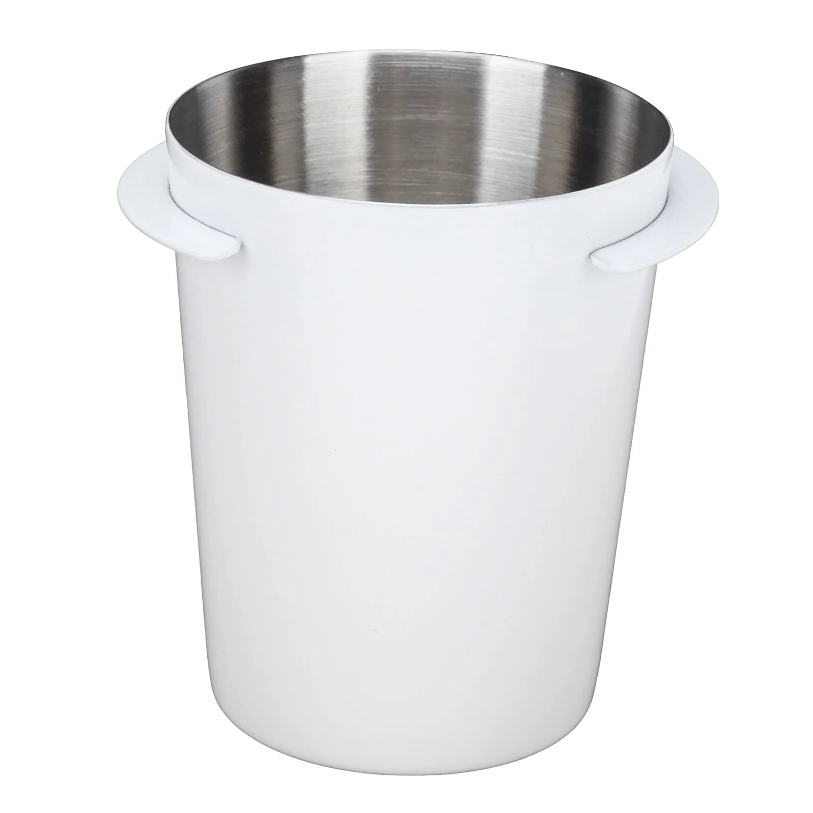 58mm Coffee Dosing Cup Stainless Steel Coffee Machine Handle Dosing Tool AccessoryWhite