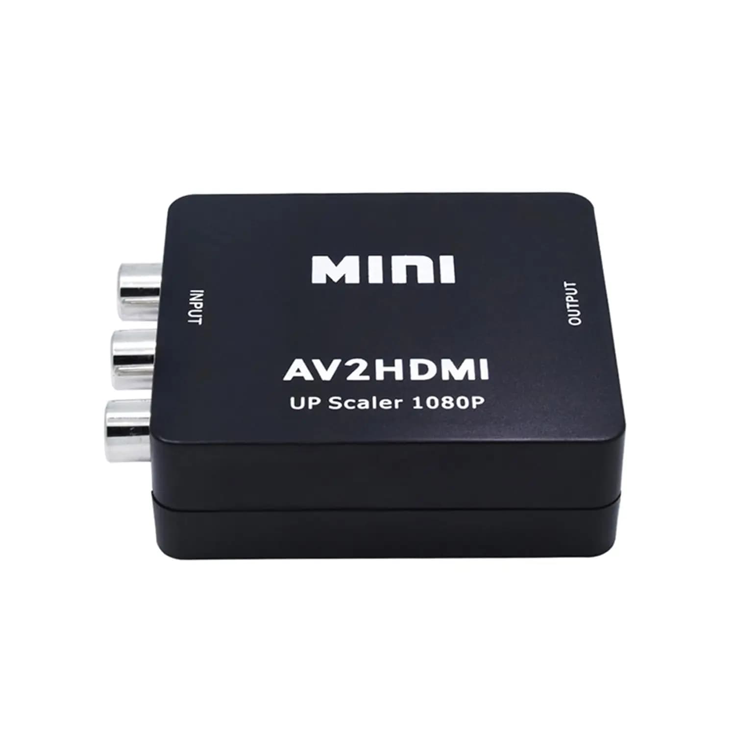 Convertitore da RCA a HDMI 1080P, adattatore audio video AV a HDMI supporta PAL/NTSC per PS2 Wii Xbox VHS VCR con cavo di alimentazione USB