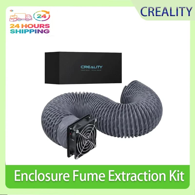 Creality Fume Extraction Kit Efficient Ventilation for 3D Printer Enclosure with Fan Interface and Laser Engraver Enclosure