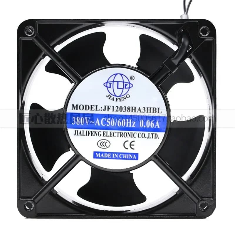 Original New JIAFENG JF12038HA3HSL HBL Electric Cabinet Cooling Fan for 12 cm 380 V