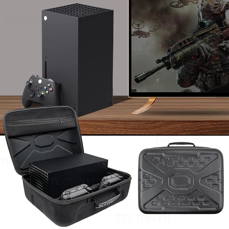 Borsa portaoggetti per accessori Xbox Series X, custodia rigida protettiva da viaggio per console e controller Xbox Series X