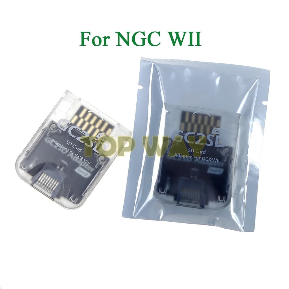5PCS Per Wii V2 GC2SD Lettore di schede di memoria Adattatore per slot per schede di memoria SD Plug and Play per console GameCube NGC V2.0