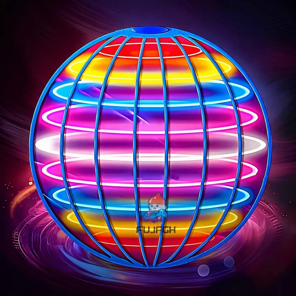 Palla volante Sospensione Colore LED Palla Boomerang automatica Tecnologia nera Palla magica Giocattoli volanti Giroscopico anti-gravità per bambini
