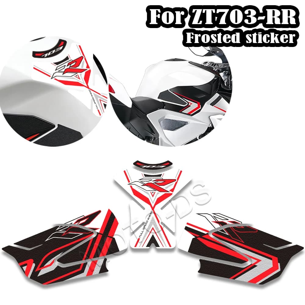Frosted Tank Pad Protector Decals For Zontes ZT703-RR ZT 703RR Motorcycle Fuel Tank Sticker Kit