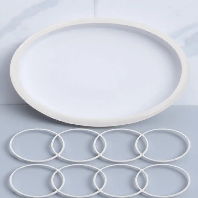 20Pcs Dreamcatcher Ring White Plastic Circles Premium Craft Hoops for DIY Mandalas Macrame Wall Hanging Accessories