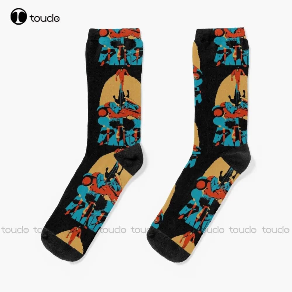 Akira Retro Vintage - T-shirt Socks Men's baseball socks Customized socks for teenagers adults unisex 360 ° Digital printing