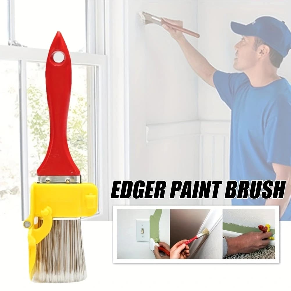 Pennello per bordi Pennello per pittura dal taglio pulito leggero e durevole con manico in legno Strumento fai-da-te per la disposizione dei bordi del soffitto della parete del telaio