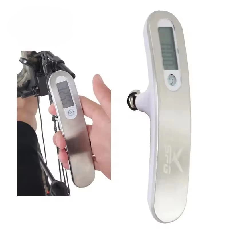 Tiro con l'arco Arco Bilancia Composto Arco ricurvo tradizionale Arco lungo Elettronico in acciaio inossidabile LED 0-110 libbre Strumento di misurazione