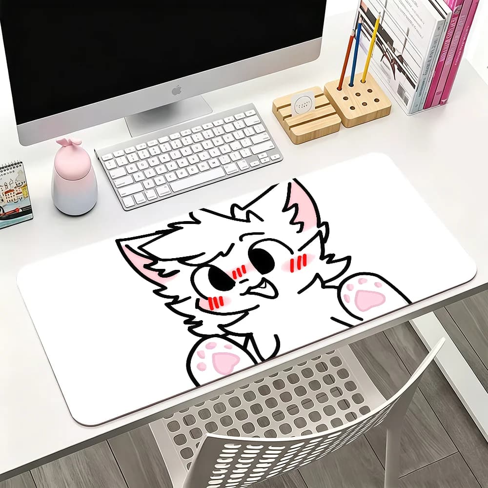 Boykisser Silly Cat Simpatico tappetino per mouse per ufficio, giochi e tastiere, antiscivolo, grande, impermeabile
