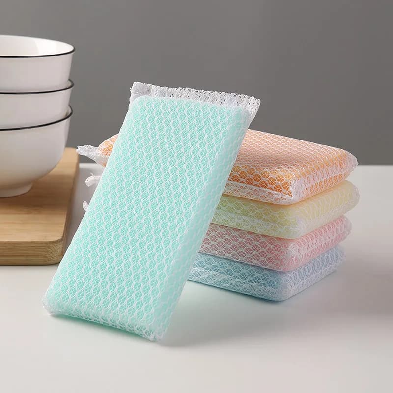 20 pz Spugna Gomma Lavastoviglie Riutilizzabile Pulito Strofinare Pentola Ruggine Macchie Focale Cucina Bagno Ufficio Strumenti di Pulizia Multifunzionale