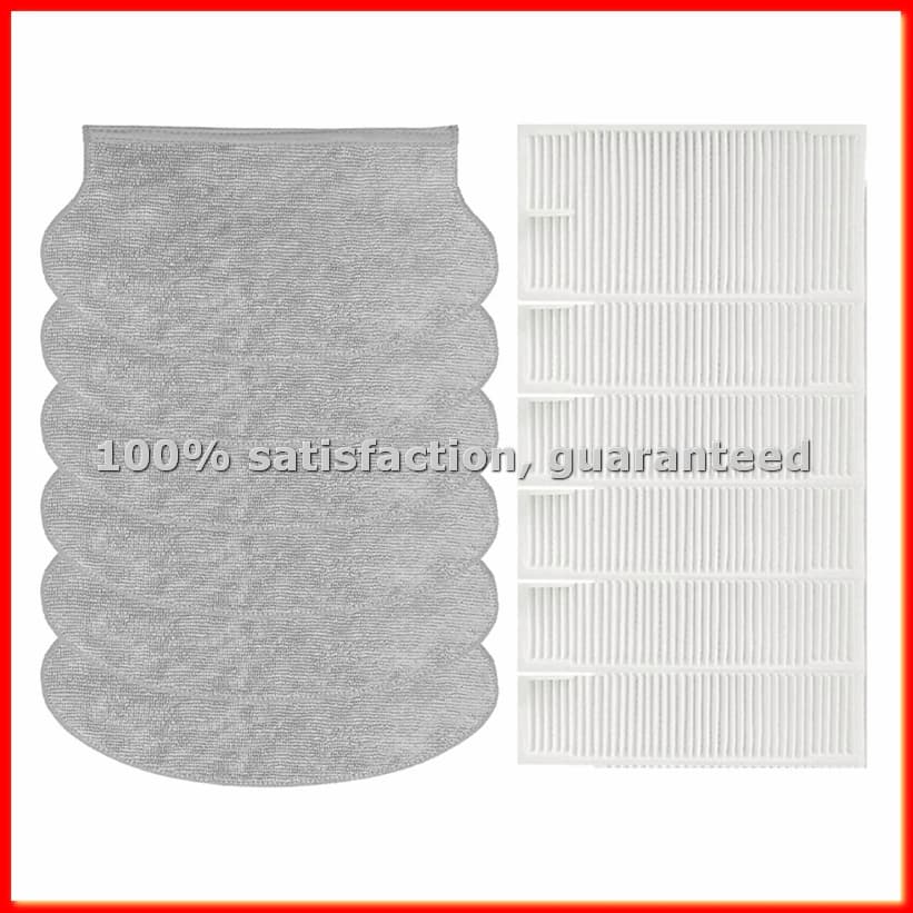 Accessories for Robot Vacuum Cleaner M6 / VCR21LDSW / NER600: Main Brush, Lateral Brush, HEPA Filter, Pan - Spare Parts A13G
